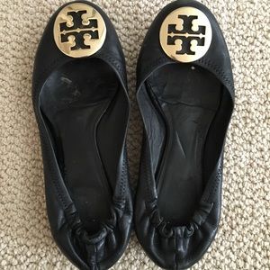 Tory Burch Black Flats 7.5